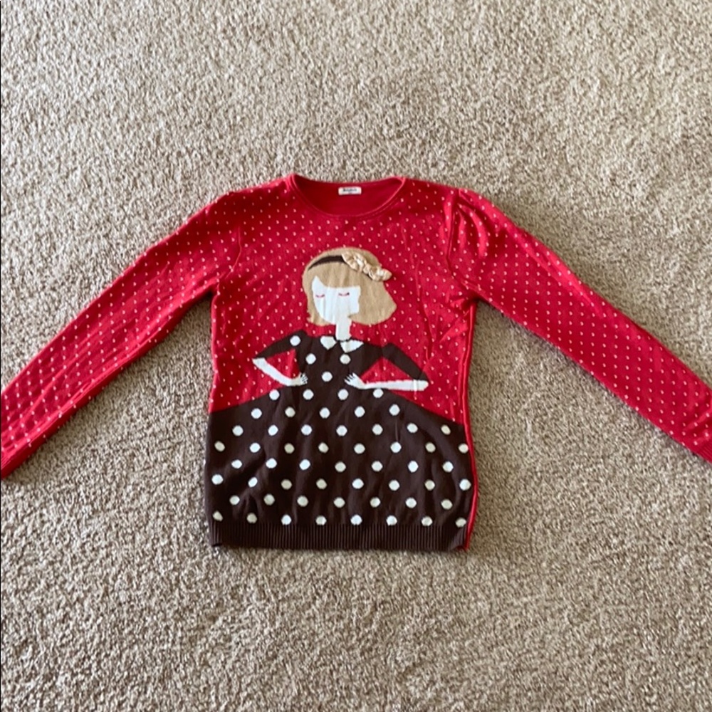 red sweater